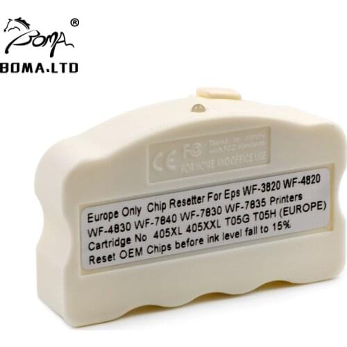 Europe 405 405XL T05G T05H Cartridge Chip Resetter For Epson WF-7830DTW WF-7840DTWF WF-3820DWF WF-4820DWF WF-4830DTWF WF-7835