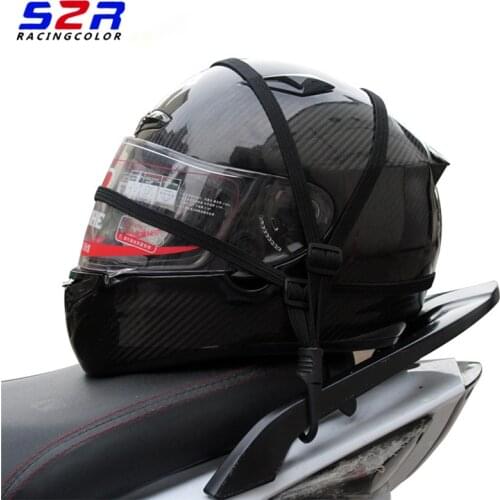 60cm motorcycle luggage net rope helmet rope luggage tank mesh bag Moto Protective Gears Luggage Hooks net bag elastic bandage