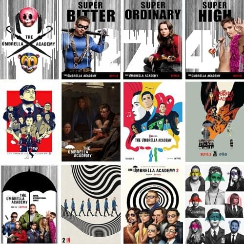 Choose Movie TV Show Series Poster The Umbrella Academy Wall Art Canvas Painting Nordic Posters Prints Wall Pictures Room Decor