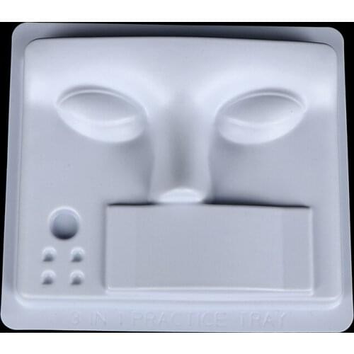 1 Pc Plastic 12.7*11.5cm Training False Eyelash Extension Handmade Practice Plastic Mannequin Model Head