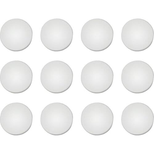 12Pcs New Trim Stickers Practical Cover Car Interior Anti-Rust Cap Door Lock Screw Protector,White