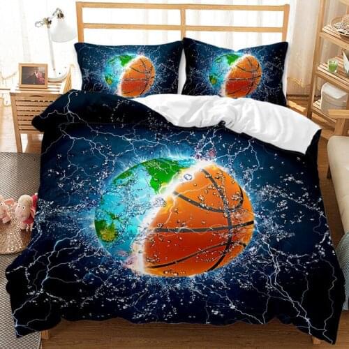 2021 Hot Sale New Basketball Sport Luxury Extra Duvet Cover Two/three Piece Duvet Cover Bed Cover Set Bedding Duvet Cover