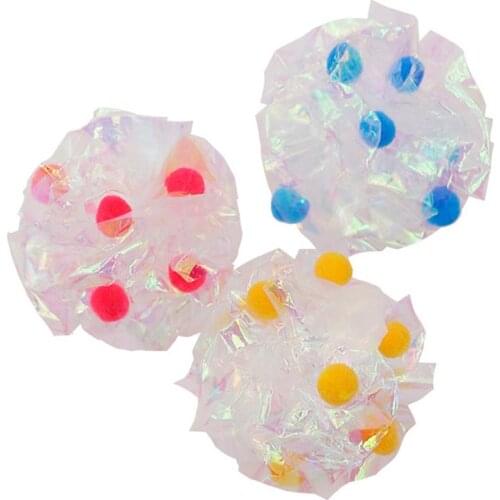 3pcs Cat Toy Crinkle Ball Toys for Cats Funny Interactive 5.5cm Mylar Ball Kitten Toy Cats Playing Ball Toys Cat Accessories
