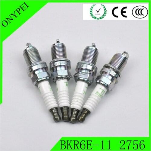 4pcs/lot MS851358 BKR6E-11 Original High Quality V-Power Spark Plug For Mitsubishi 3000GT Diamante Eclipse Galant BKR6E11 2756