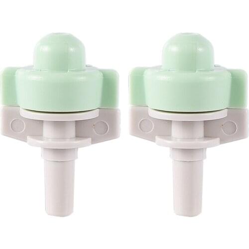 6mm Interface Atomizing Micro Spray Nozzles Single Misting Nozzle Garden Greenhouse Fogger Cooling Humidification Fitting 6 Pcs