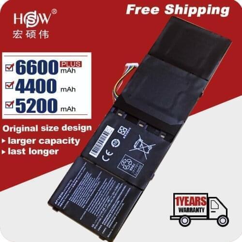 Laptop battery For Acer Aspire V5-552G V5-573P M5-583 V5-552P V5-573 V5-473 R7-571 R7-571G V5-472 V5-572 V7-482 AP13B3K