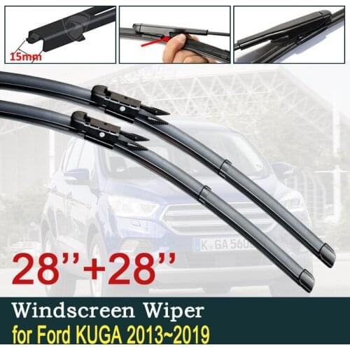For Ford KUGA 2013~2019 Mk2 2014 2015 2016 2017 2018 Car Wiper Blades Escape Front Window Windscreen Windshield Car Accessories