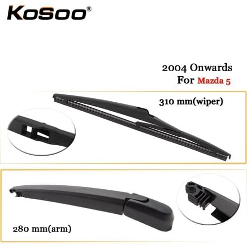KOSOO Auto Rear Car Wiper Blade For Mazda 5,310mm 2004 Onwards Rear Window Windshield Wiper Blades Arm,Car Accessories Styling