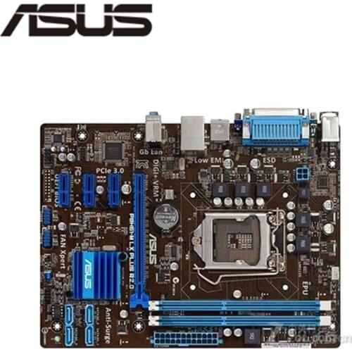 For ASUS P8H61-M LX PLUS R2.0 Computer Motherboard LGA 1155 DDR3 For Intel H61 P8H61 Desktop Mainboard SATA II PCI-E X16 Used