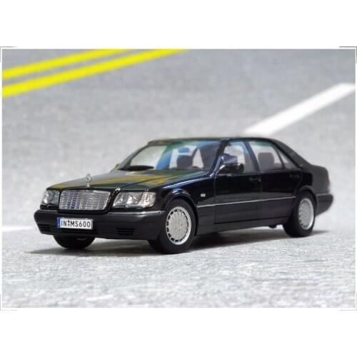 1/18 Model For Mercedes Benz S600 V12 W140 1990 Diecast Model CAR Toys kids Gifts Collection Black/White Metal,Plastic