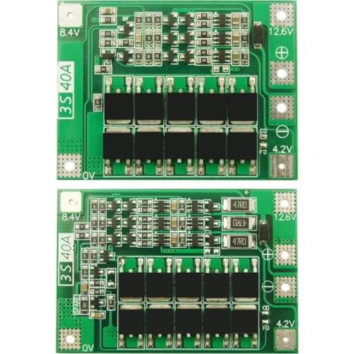 3S 40A Li-ion Lithium Battery Charger Lipo Cell Module PCB BMS Protection Board For Drill Motor 12.6V with Balance