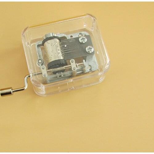 Hand Crank Music Box Motor Skills Teaching Montessori Kids Child Music Art Toy DIY Busy Board Kit Party Gift