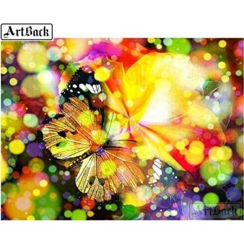 5d diy diamond painting butterfly icon full square drill home decoration resin diamond cross stitch picture 20x25cm