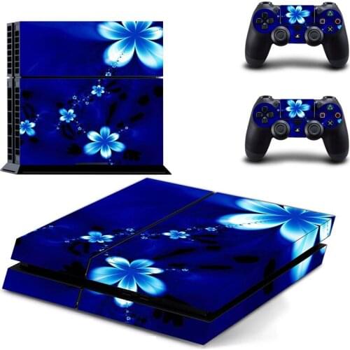 Flower Style PS4 Skin Sticker for Playstation 4 Console & 2 Controllers Decal Vinyl Protective Skins Style 5