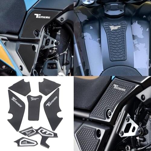 New 3D Motorcycle Non-slip Side Fuel Tank Stickers FOR YAMAHA Tenere 700 T700 XTZ 700 2019 2020 Waterproof Pad Sticker