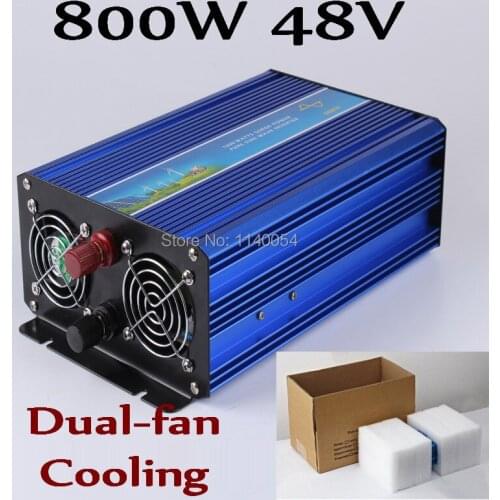 New Design 800W Inverter 48V DC to AC 110V or 230V with 1600W Surge Power, 800W Pure Sine Wave Power Inverter