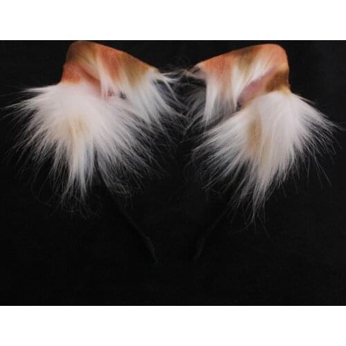 MMGG New creative Tiger Spotted Cats Wolves Ear Hair Hoop colorful fancy style headwear beauty for girl women