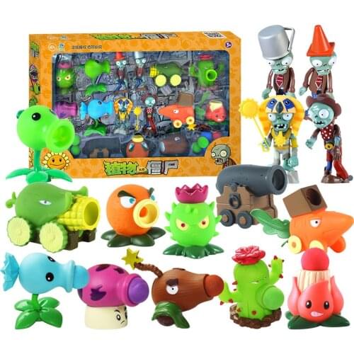 Genuine Plants vs Zombies 2 Toys Boys Game Toy Soft Anime Figure beach toys Battle Game Model Dolls Kid Gifts