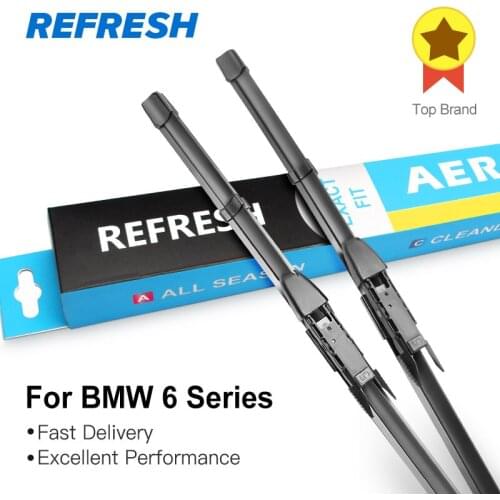 REFRESH Wiper Blades for BMW 6 Series E63 E64 F06 F12 F13 630Ci 630i 645Ci 640i 650i 635d 640i 640d 640d xDrive M6