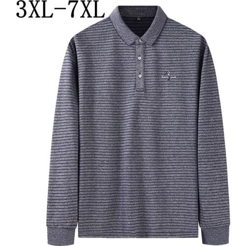 7XL 6XL 5XL 2021 New Fashion Embroidery Polo Shirt Men Oversized Mens Striped Polos Shirts Casual Business camisa polo masculino