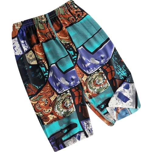 Kids Boys Girls Summer Shorts Casual Swim Beachwear Elastic Waistband Various Print Loose Shorts for Sport Exercise Home wear