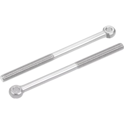 Uxcell 304 Stainless Steel Machine Shoulder Lift Eye Bolt Rigging M8x120m-4pcs