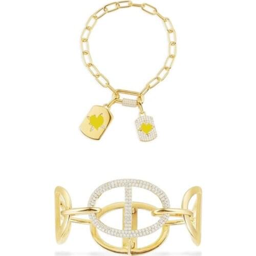 In August 2021 new zircon 925 silver bangle bracelets Women Monaco luxury fashion fine jewelry gift