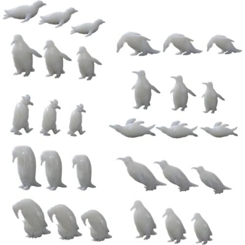 10 Shapes Silicone Mini Penguin Modeling Resin Mold Landspace Fillings Resin Jewelry Fillings Resin Casting Art Crafts