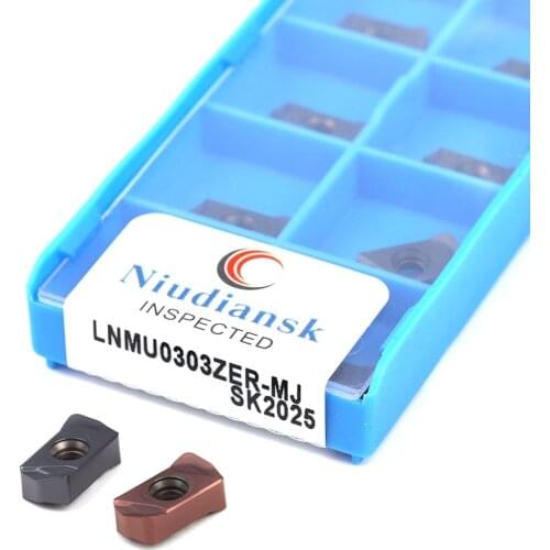 10pcs LNMU0303ZER-MJ SK2025 LNMU0303ZER-MJ SK4025 Milling turning tools carbide milling inserts Special for CNC lathe processing