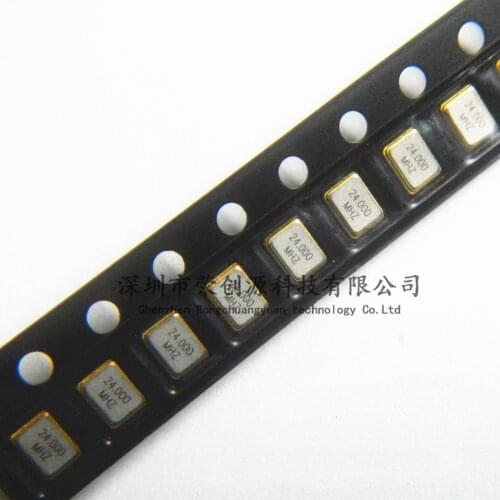 10PCS Passive crystal oscillator 3225 24M 24MHZ 24.000MHZ patch 4 pin 4P resonator 3.2*2.5MM
