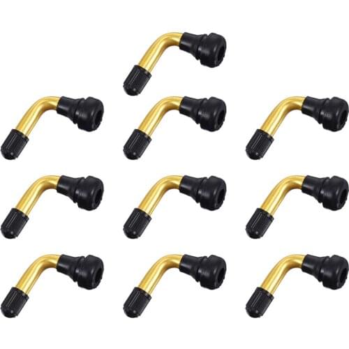 10pcs Practical Angled Bent Motorcycle Tire Tyre Valves Useful Extension Adapter