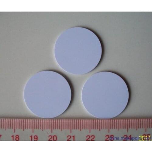 1000pcs/lot 25mm compatible fudan M1 13.56MHZ round smart tag for Access Control