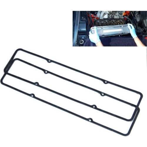 2pcs Car Valve cover Gasket Reusable 0.2" thick for Small Block Chevy 283 305 327 350