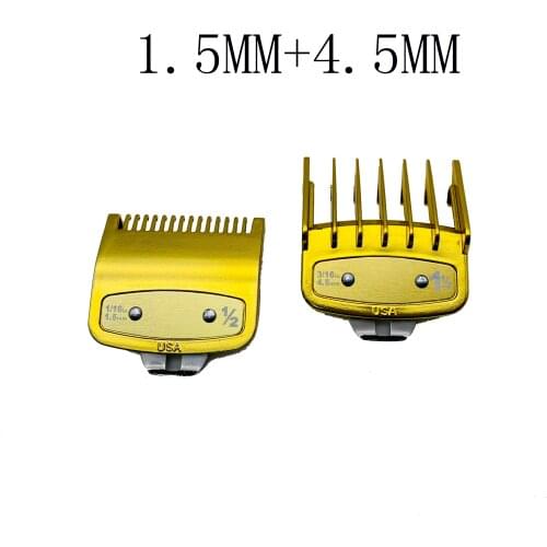 2pcs Professional Cutting Guide Comb for Wahl with Metal Clip 1.5/4.5MM