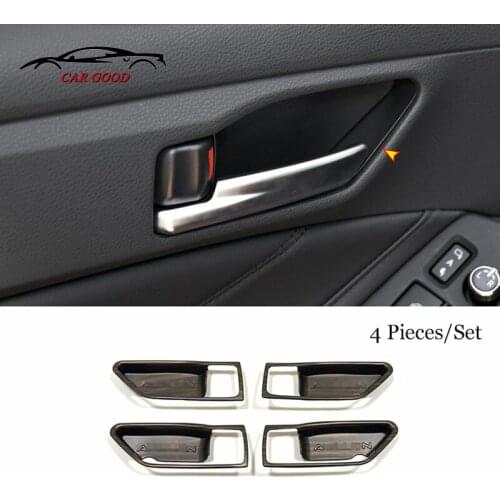 For Toyota Avalon 2019 2020 ABS Wood grain Car inner door Bowl protector frame Cover Trim Interior Accessories 4 PCS