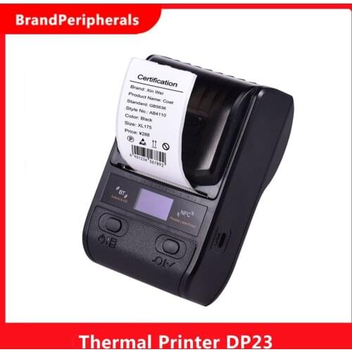 58mm Portable Thermal Printer Wireless Shipping Express Printer for Shipping Package Price Tag Labels USB NFC BT Connection