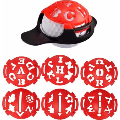 6pcs/set Golf Ball Line Liner Marker Template Drawing Alignment Marks Sign Tool Golf Scriber Accessories