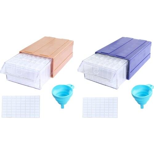 5d Diamond Painting Accessories Detachable Storage Container 35 Boxes Drawers For Beads Seeds Drills with Individual Bottles