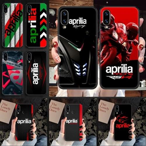 Aprilia Racing Motorcycle Phone case For Huawei Honor 6 7 8 9 10 10i 20 A C X Lite Pro Play black silicone Etui soft cover
