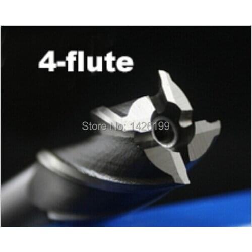 Free shipping 6 pieces / sets of 2 ~ 6.0mm 4 slot cutter, CNC equipment rotary cutter of milling cutters