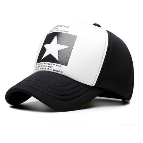 New Baseball Cap Men Five-Pointed Star Autumn and winter hat Women Summer Breathable Unisex Dropshipping Snapback Caps Outdoor