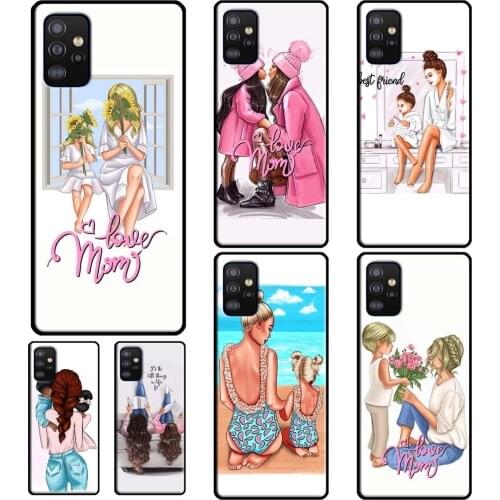 Super Mom Baby Girl Mother Case For Samsung A72 A52 A42 A32 A12 A20e A21S A02S A10 A40 A50 A70 A51 A71 A31 A41 Cover