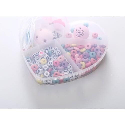 Wooden Beads DIY Pacifier Clip Baby Pacifier Chain Feeding Comforting Clip Toy Baby Shower Gift Accessories Feeding Tools