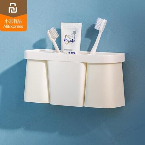 Youpin Punch-free toothbrush holder bathroom wash rack toothbrush tube wash cup set toothpaste rack