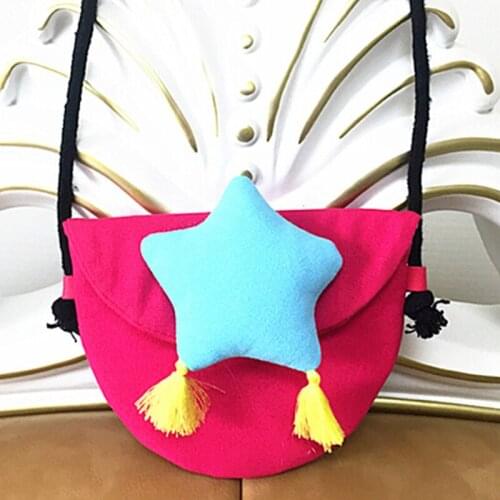 Lolita Baby Gril Children Coin Purse Cute Star Change Purse Wallet Kids Baby Tassel Handbag Coin Pouch Small Bag Gift