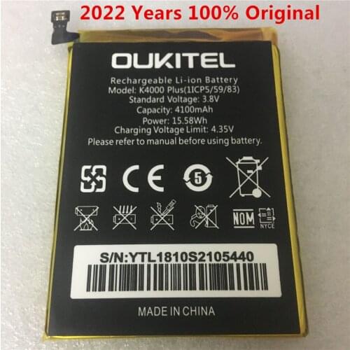 For Oukitel K4000 Plus Battery Replacement High Quality Large Capacity 4100mAh Back Up Bateria