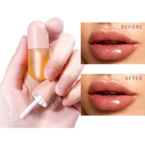 Day Night Instant Volume Lips Plumper Oil Moisturizing Repairing Reduce Lip Fine Line Cosmetics Sexy Lip Plump Enhancer Makeup