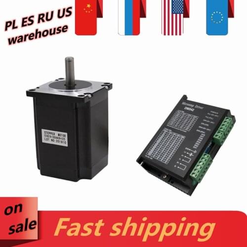 TB6600 / DM542 / DM556 driver+ stepper motor 285oz 300oz 425oz-in engines for CNC router ship from russia poland spain warehouse