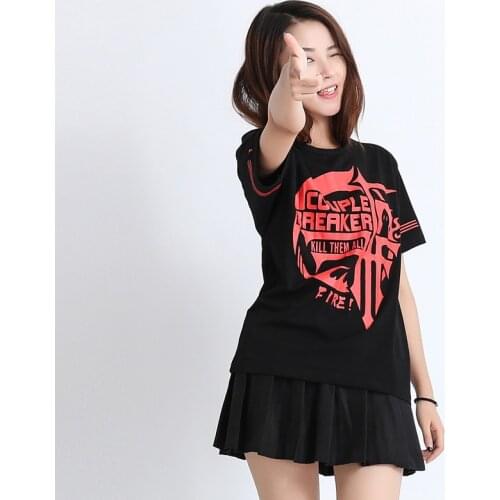 Unisex Daily Top Baka to Test to Shoukanjuu Fukanzenna ketsumatsu Cosplay T Shirt Unisex Tee Top Anime Cosplay Costumes