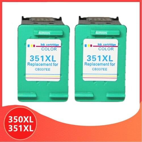 2Pack Color 350XL 351XL Ink cartridge for hp 350 351 for hp350 D4200 C4480 C4580 C4380 C4400 C4580 C5280 C5200 C5240 printer